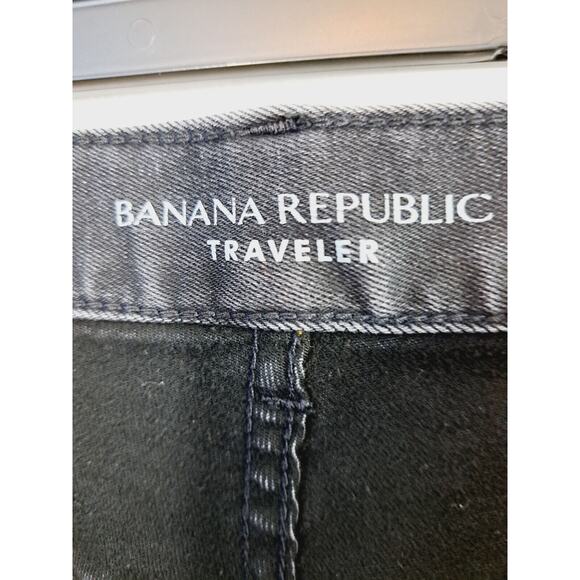Banana Republic Men's Slim Fit Travelers Jeans Gray Wash Size 34X32 - Picture 4 of 6